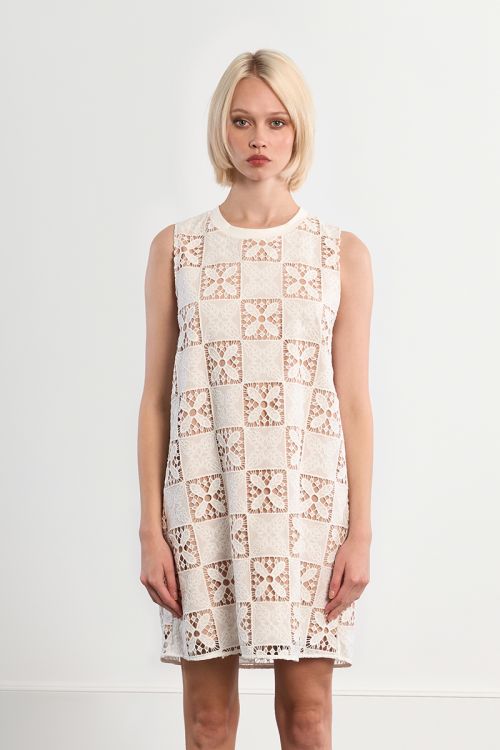 Robe mini trapèze