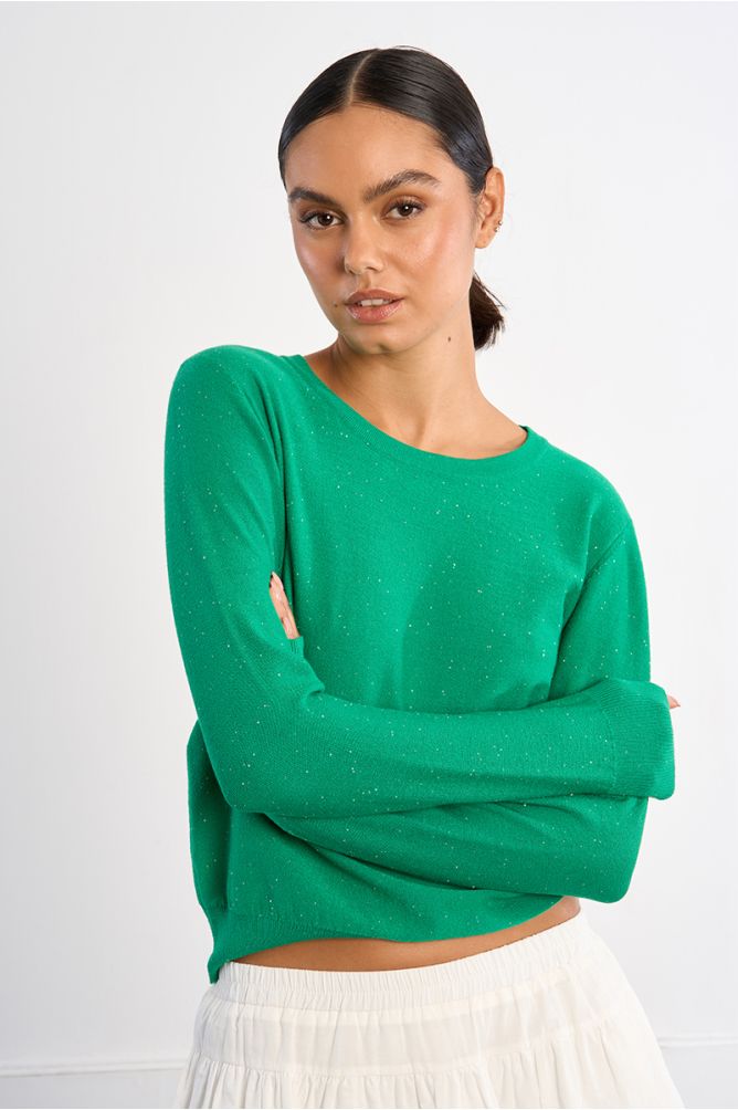 Basic rhinestone sweater