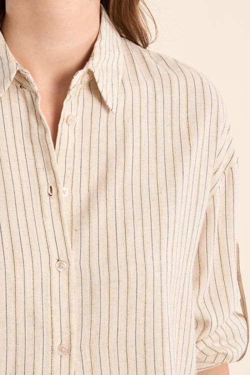 Chemise casual, rayée