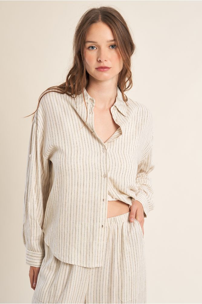 Casual, striped shirt