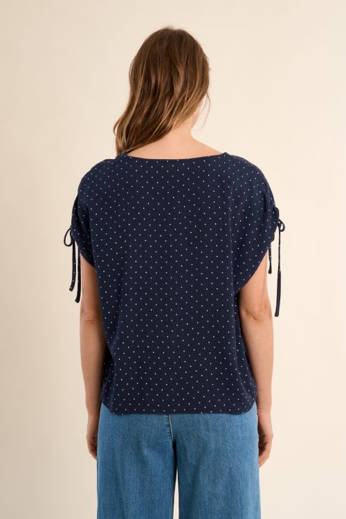 Top chemisier à pois
