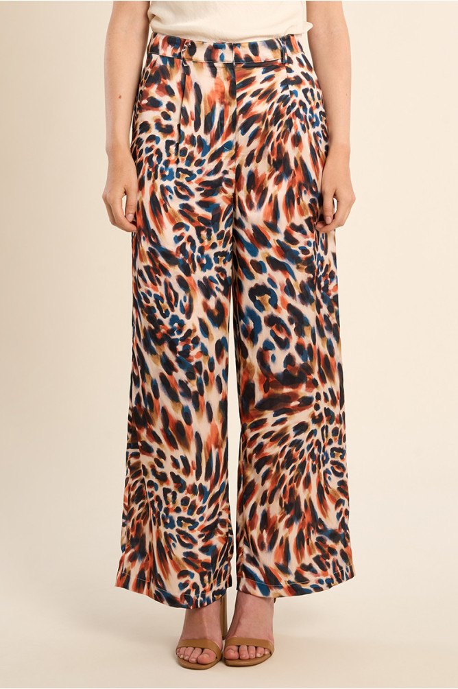 Pantalón de mujer largo, con estampado.