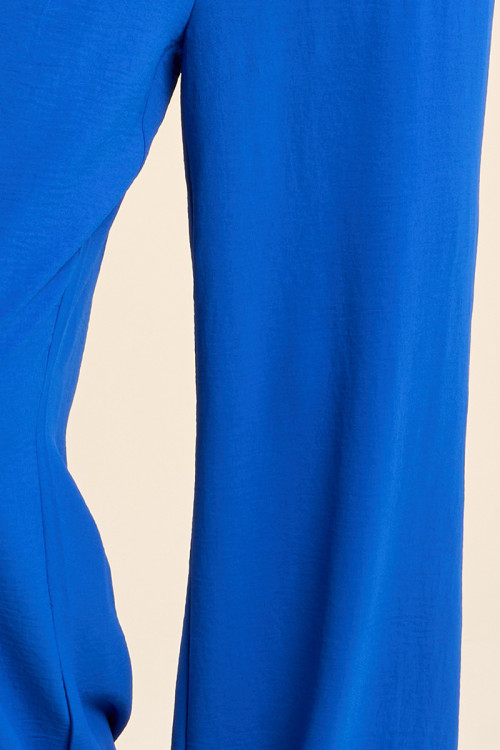 Pantalon taille haute, fluide