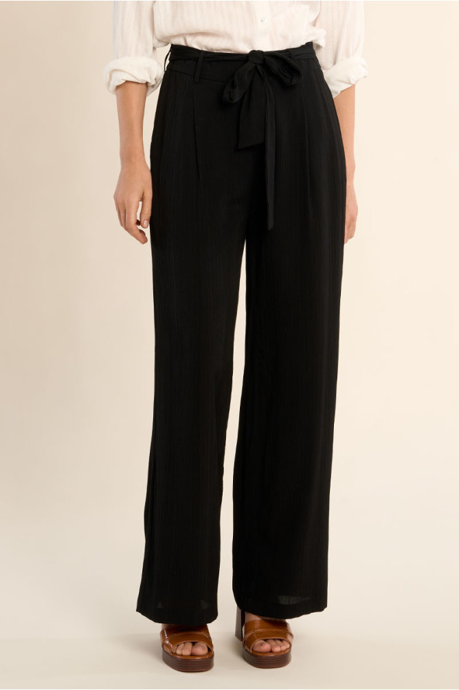 Pantalon taille haute, nouable