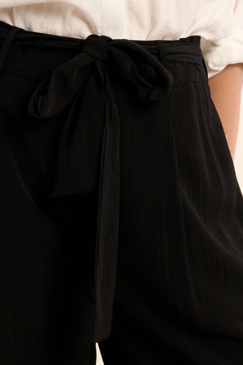 Pantalon taille haute, nouable