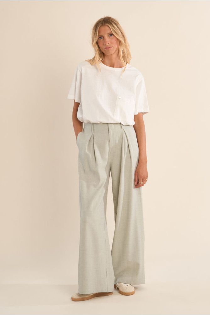 Pantalon large à pinces