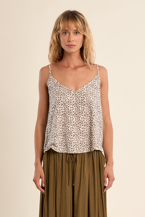 Leopard print camisole