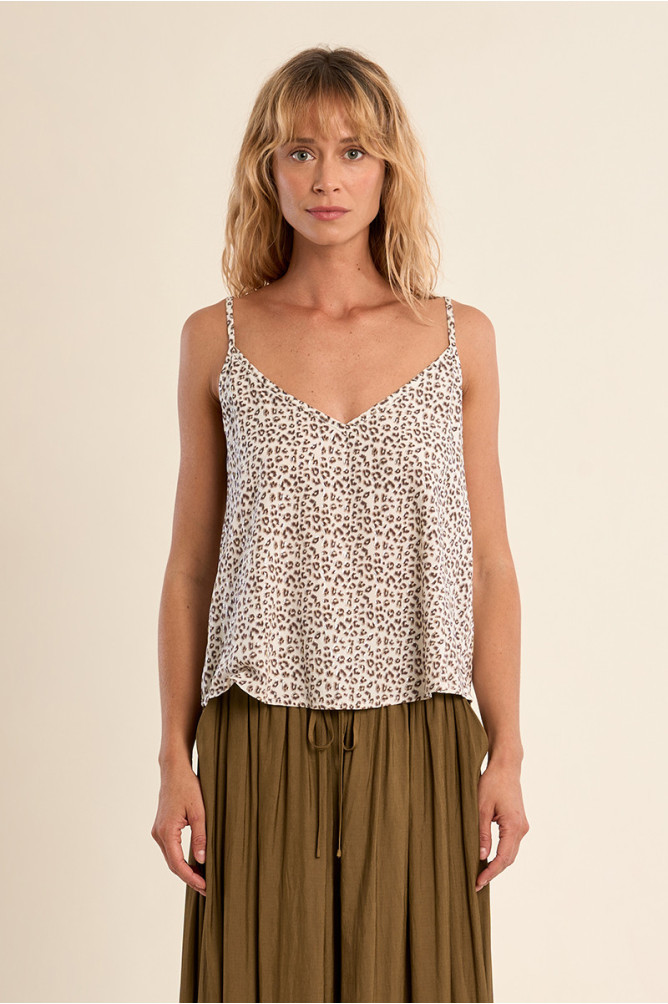 Leopard print camisole