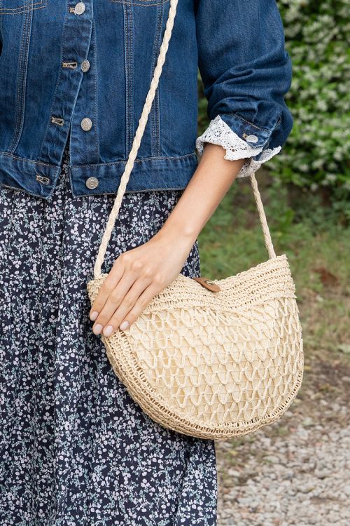 Sac en paille, tressé
