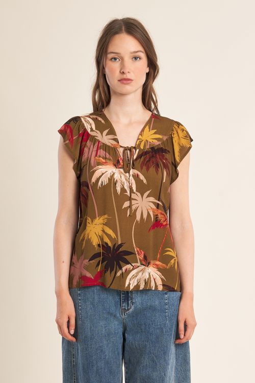 Flared top, printed