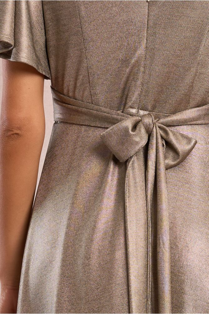 Robe longue irisée
