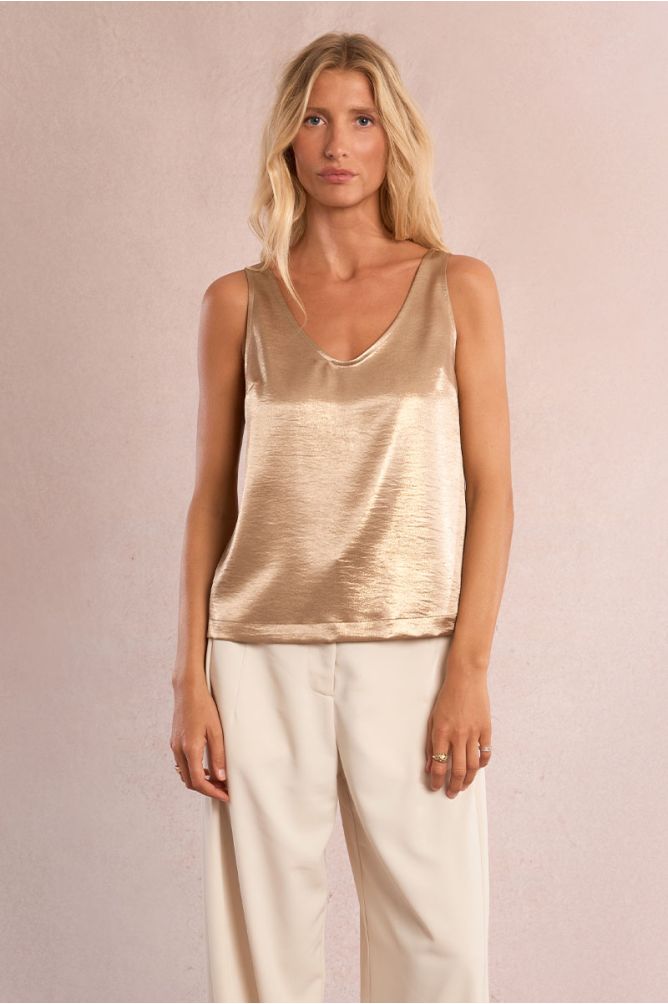 Satin tank top