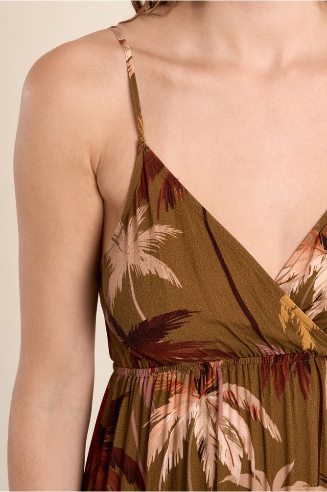 Robe longue, imprimée