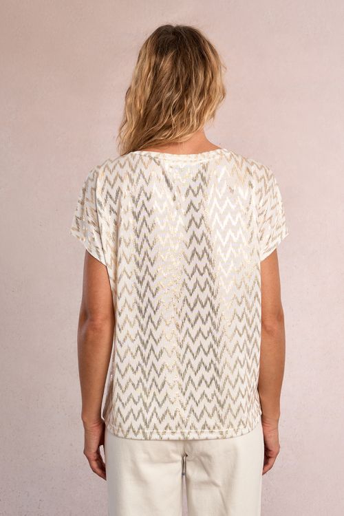 T-shirt droit, irisé
