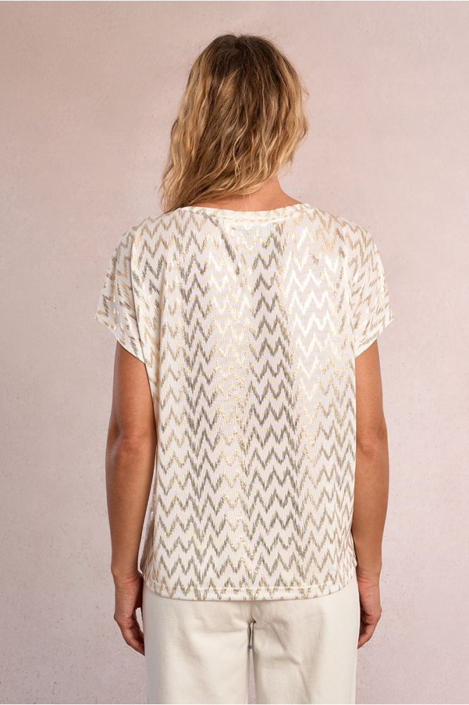 Straight, iridescent T-shirt