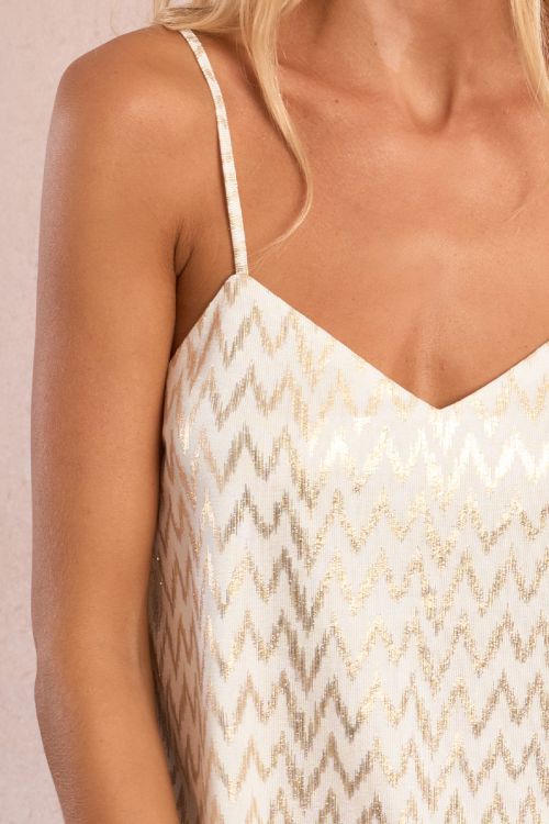 Top de mujer de tirantes, con estampado.