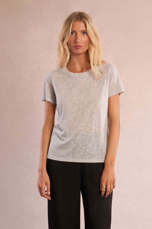 Semi-sheer glitter T-shirt