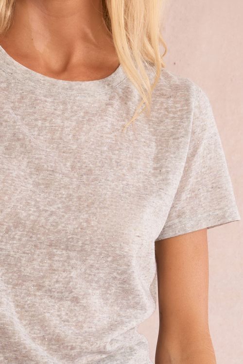 Semi-sheer glitter T-shirt