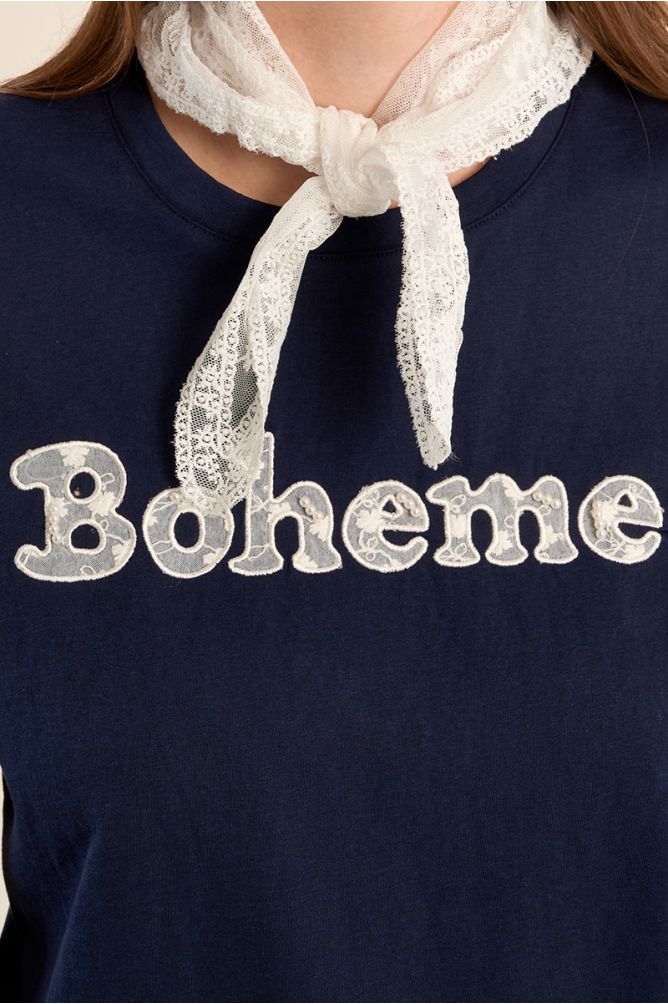 "Bohemian"" T-shirt with bandana