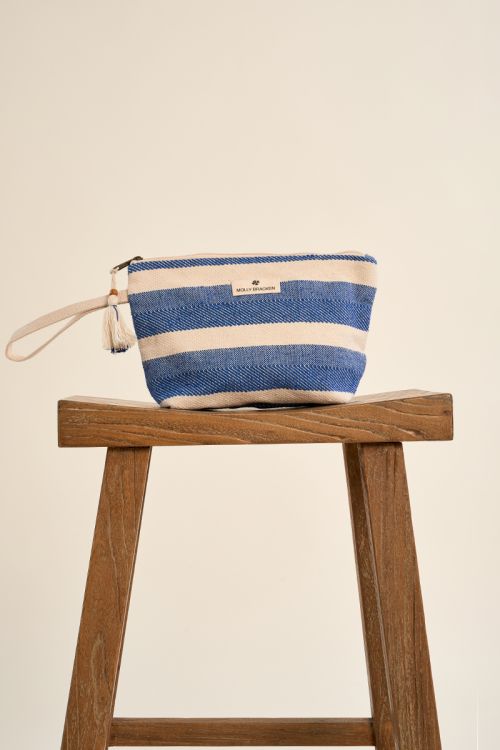 Cotton pouch, braided