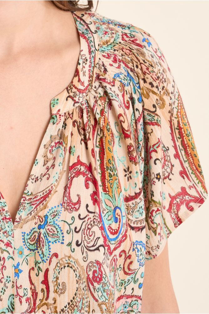 Cashmere print top