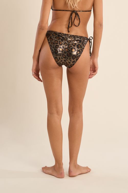 Bas de maillot de bain léopard, irisé