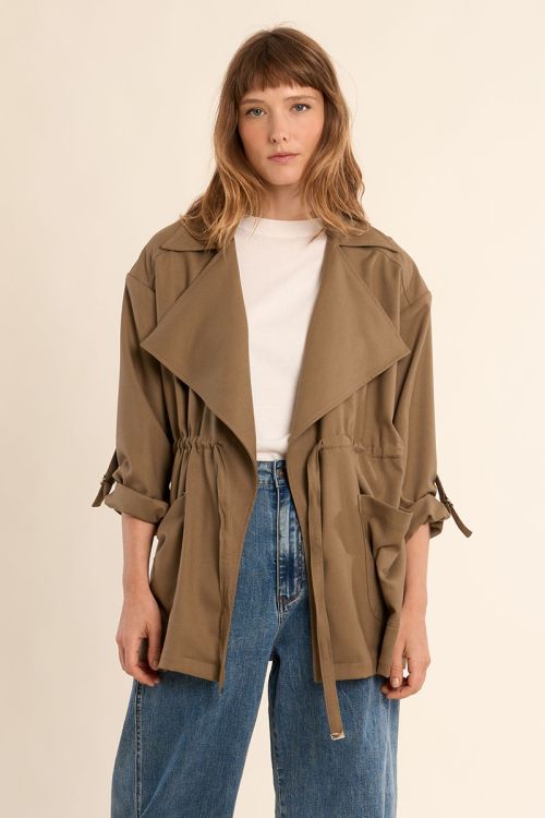 Veste légère ceinturée