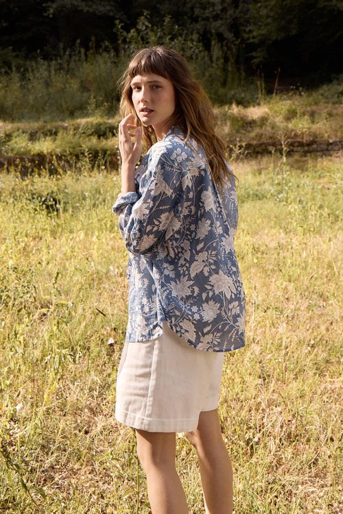 Oversized cotton shirt