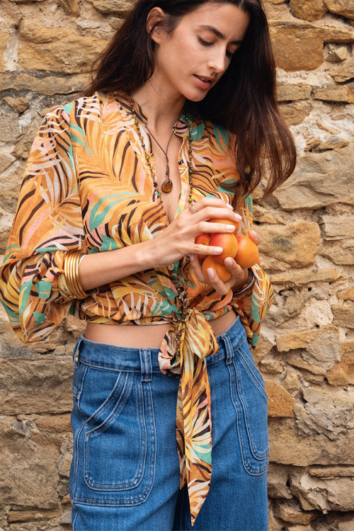 Chemise imprimée, nouable