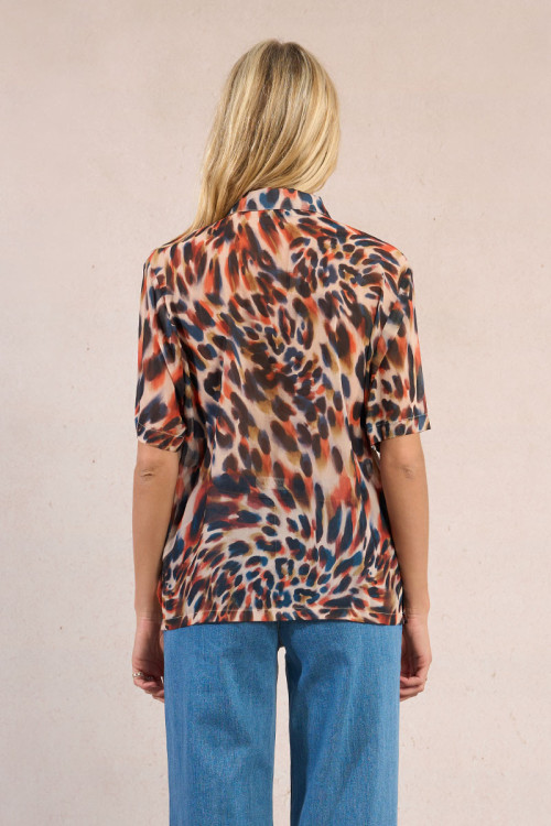 Animal print blouse