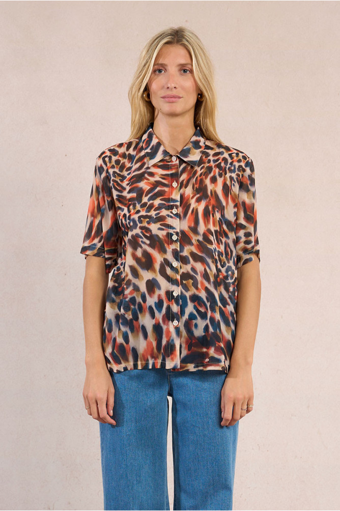Animal print blouse
