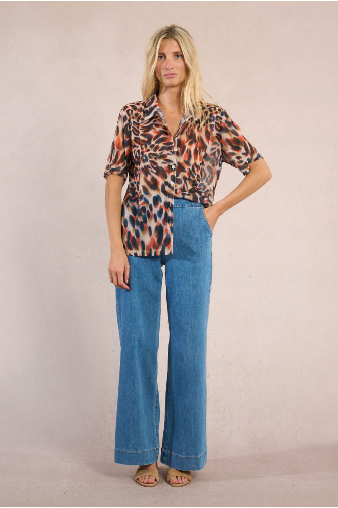 Animal print blouse
