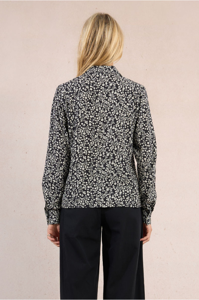 Chemise imprimée, poches à rabats