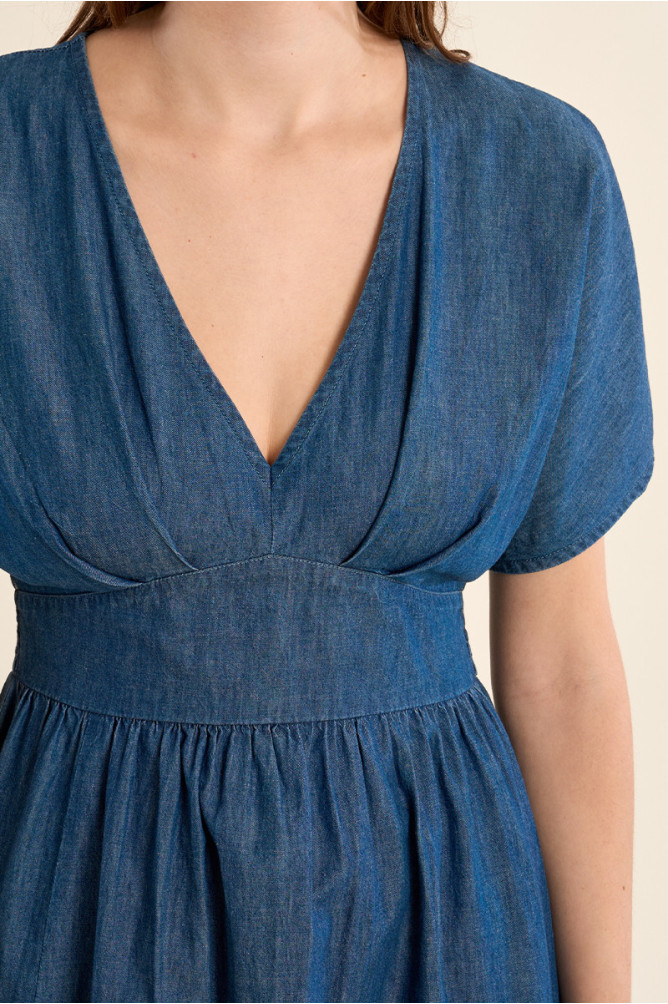 Robe longue en coton