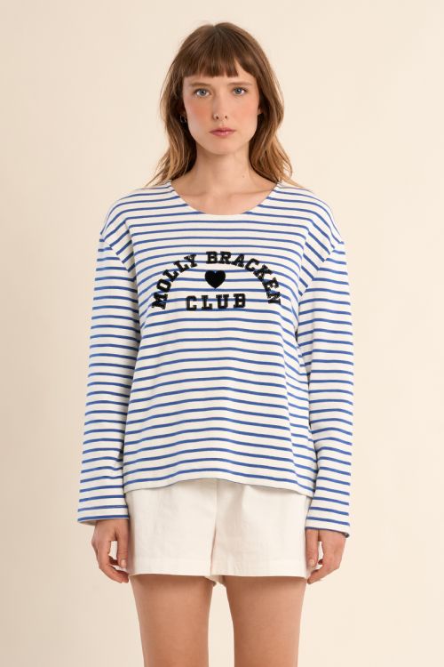 Long-sleeved T-shirt, striped