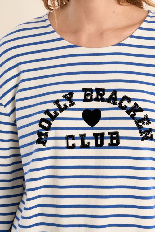 Camiseta de mujer de manga larga, con estampado.