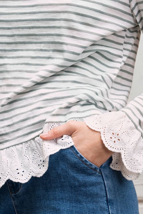Long-sleeved cotton T-shirt