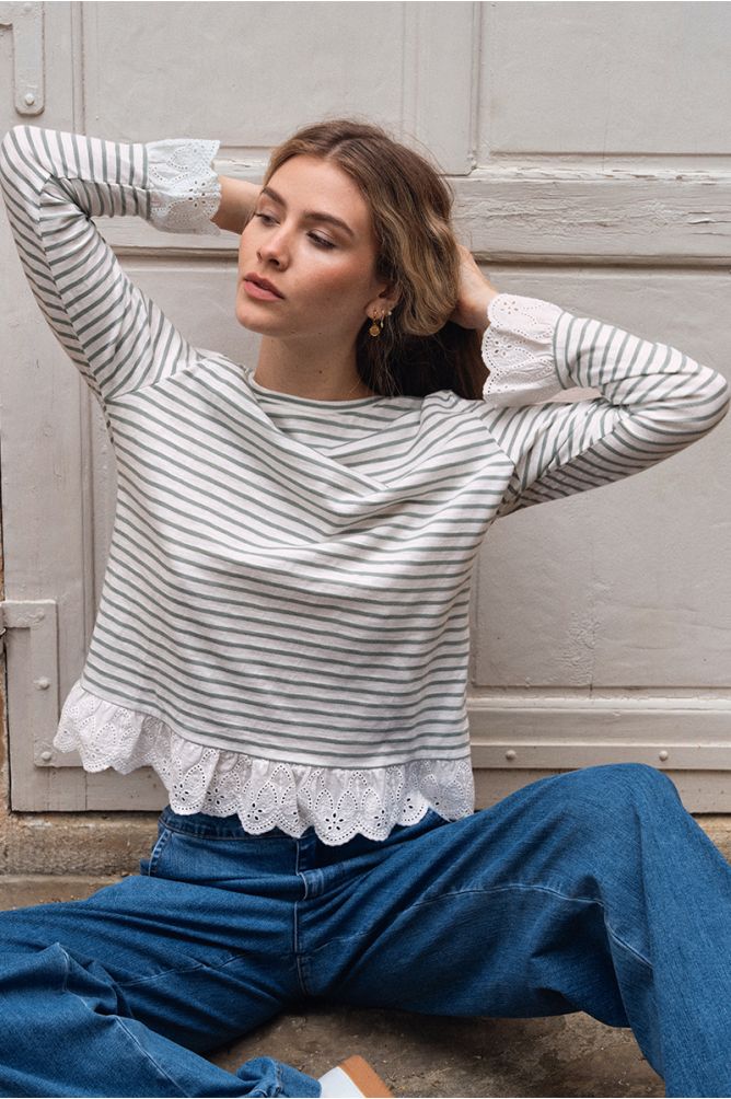 T-shirt manches longues en coton