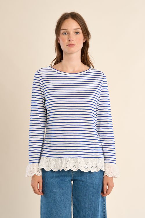 Long-sleeved cotton T-shirt