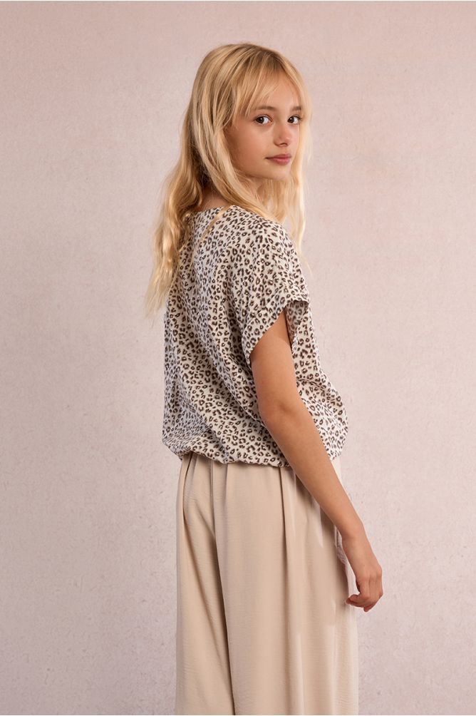 Leopard print top