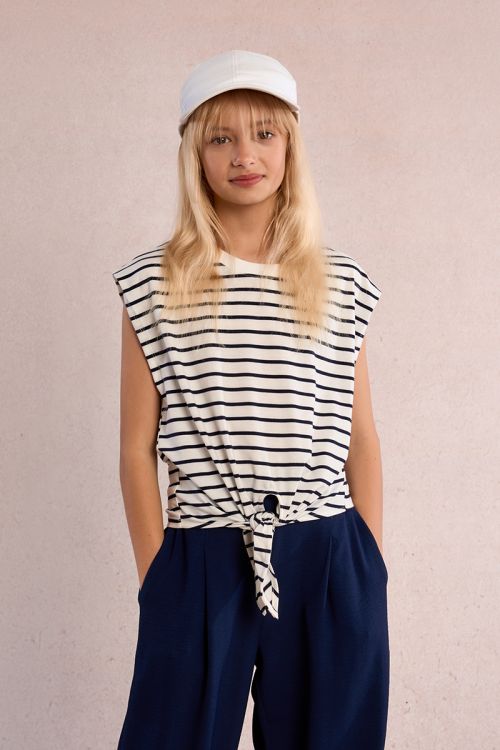 Striped T-shirt, to tie