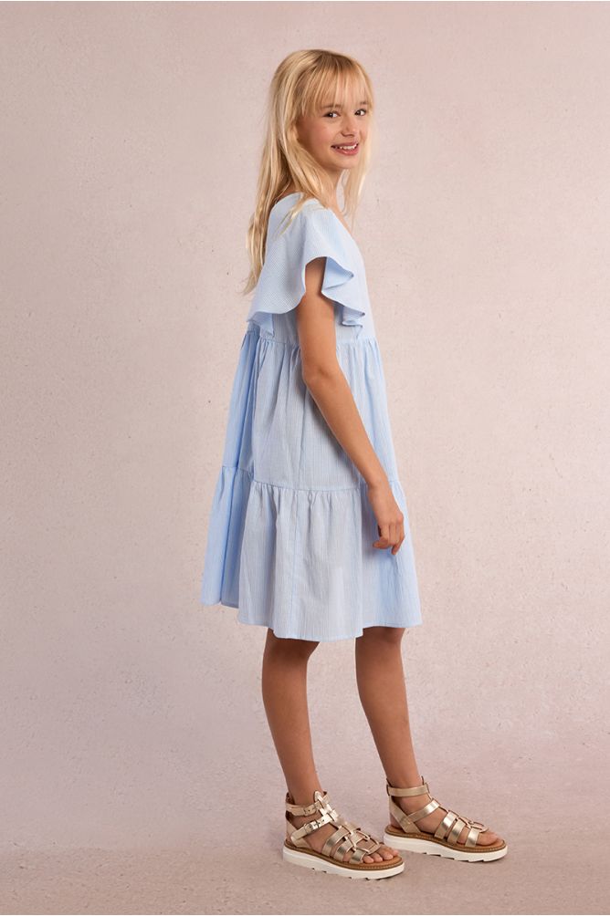 Striped babydoll dress