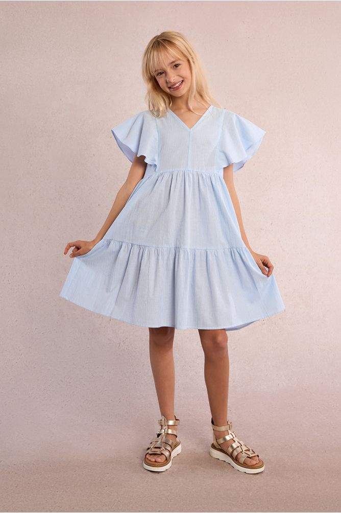 Robe babydoll rayée