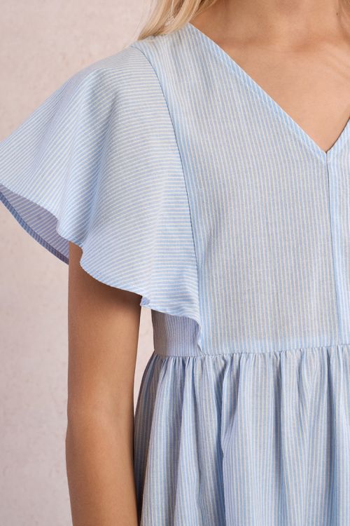 Robe babydoll rayée
