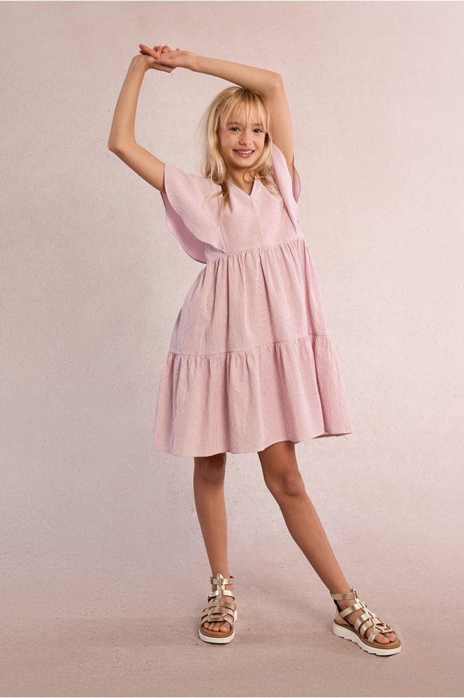 Striped babydoll dress