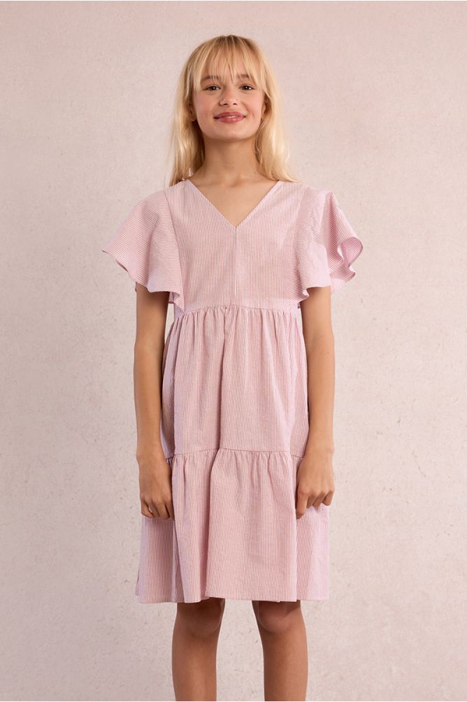 Striped babydoll dress