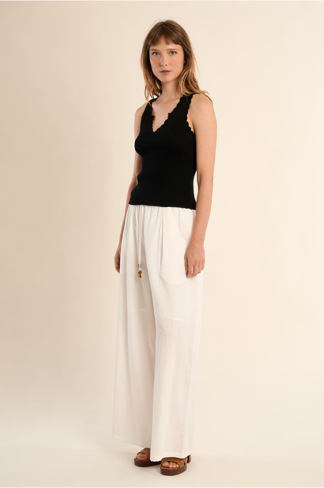 Ribbed knit tank top