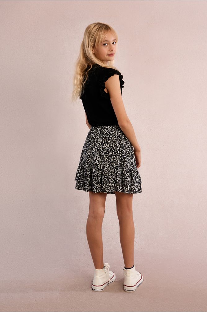 Floral skater skirt