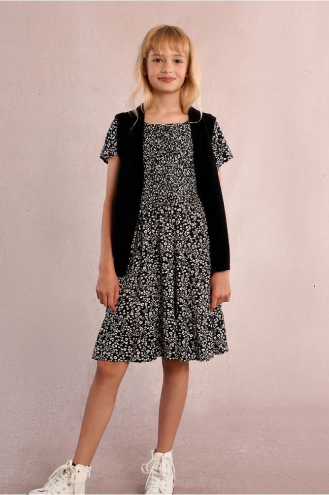 Floral smocked dress