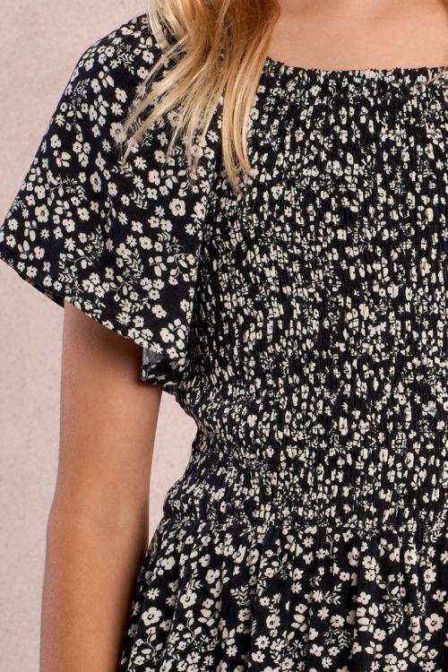 Floral smocked dress